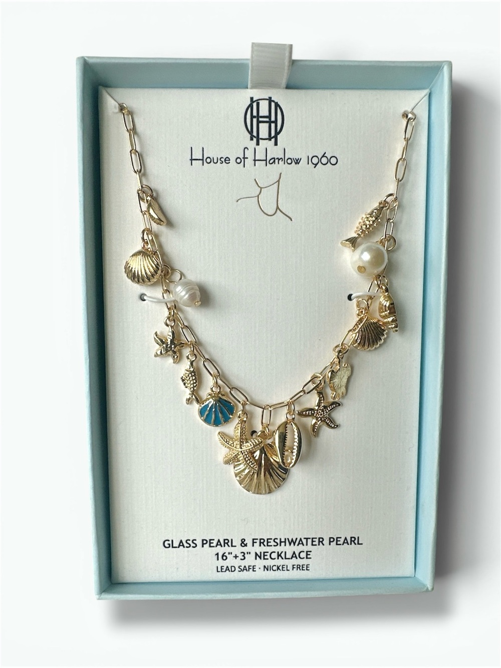 House of Harlow 1960 Gold SeaLife Necklace